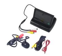 Aide Stationnement Moniteur d'aide au stationnement Pliable avec écran Couleur TFT LCD 4,3 Pouces Alimentation 12 V CC caméra recul pour Clio 2 Caméra Arrière Voiture