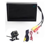 Aide Stationnement Moniteur d'assistance au stationnement pour Voiture avec écran Couleur TFT LCD 5 Pouces, Alimentation 12 V CC LED caméra recul Nocturne Caméra Arrière Voiture