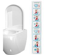 Aide visuelle pour l'apprentissage de la propreté pour - Autocollant de tableau de des toilettes, apprend aux à utiliser les toilettes | Comment utiliser les ressources d'