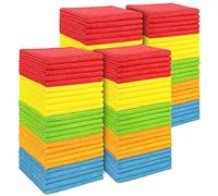 AIDEA Lot de 100 Chiffons de Nettoyage en Microfibre de qualité supérieure - Non Pelucheux, Anti-Rayures - Absorbants - pour Voitures, SUV, camions et Bateaux - 30 x 30 cm