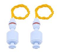 Aideepen Lot de 2 capteurs de niveau d'eau, interrupteur à flotteur liquide pour hydroponie, jardinage, aquarium, réservoir de piscine, 10 W, 52 mm