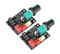 Aideepen Lot de 2 régulateurs de ventilateur PWM 4 broches 12 V CC 8-24 V 5 A 120 W (max) 4 fils Contrôleur de vitesse de ventilateur DIY pour moteurs sans balais