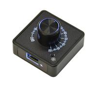 Aideepen Régulateur de ventilateur PWM 4 broches 12 V, bloc d'alimentation de type C 5 V 4 fils avec rétroéclairage (amplification interne vers le haut sur 12 V)