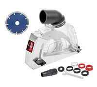 Aidelife Capot de protection Meuleuse Angulaire Avec rail de guidage 115/125 mm Avec Disque à tronçonner diamanté 125mm x 22,2 mm - Béton, pierre, brique