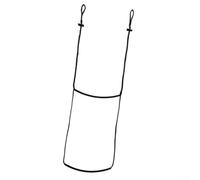 Aider à une marche pour pieds d'arbre de chasse pour corde tressée Aide à l'escalade avec capacité de 362,9 kg Noir Accessoire tissé à la main pour selle et marchepied Équipement d'extérieur léger (5
