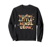 Aider Les Petits Esprits à Faire Grandir l'enseignant à la rentrée Scolaire Premier Jour Sweatshirt