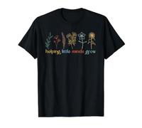 Aider Les Petits Esprits à Grandir T-Shirt Graphique avec Valeur, Homme, Noir, M