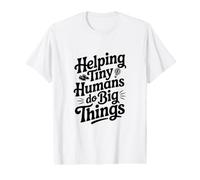 Aider Les Petits Humains à Faire de Grandes Choses T-Shirt Graphique avec Valeur