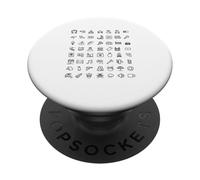 Aider Les Symboles à Afficher sans Mot dans Le Monde Entier PopSockets PopGrip Adhésif