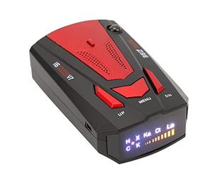 Aides à la Conduite, Détecteur de Radar de Voiture Laser 360° GPS Speed Police Safe avec Alerte Vocale, Portée de 800 M, Alarme de Vitesse de Détection de Recul du Véhicule pour (Rouge)