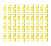 Aides à la croissance des plantes conçues pour une fixation temporaire ou à long terme des tiges dans les cultures saisonnières et vivaces (jaune, 40 pièces)