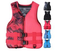 Aides À la Flottabilité pour Adultes Gilet de Sauvetage en Néoprène Réglable pour Natation Kajak Surf Pagaie Sports Nautiques Sécurité en Milieu Aquatique(Rot a,M)