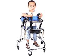 Aides à la marche portables pour personnes handicapées atteintes de paralysie cérébrale, support vertical portable avec siège réglable en hauteur, pour la rééducation des personnes atteintes