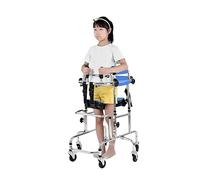 Aides À La Marche pour Les Personnes Handicapées, déambulateur portable avec siège réglable en hauteur, déambulateur léger en aluminium, pour enfants de taille 80-120cm, paralysie cérébrale, handicap,