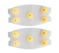 Aides à la traction en silicone - Ajustement style crampon, taille enfant adulte, couvre-crampons pour bottes, système Snow Grip | Stabilisateur de mouvement des sentiers, chaussée gelée, randonnée su
