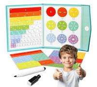 Aides à l'apprentissage des fractions, jouets d'apprentissage des mathématiques, puzzle magnétique 102 pour enfants, jouets d'apprentissage de l'arithmétique