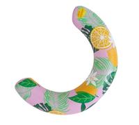 Aides de natation incurvées pour piscine - Bâtons de natation en forme de U - Nouilles de piscine gonflables pour adultes - Bouée ergonomique avec motifs de fruits, île de natation d'été - Flotteur de