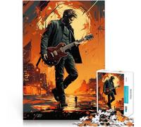 Aidez Le Cerveau à exercer des Jouets addictifs pour cultiver la Patience Guitare et Homme Puzzle Adulte 1000 pièces 50x75cm Jeu de défi Unique