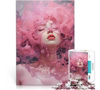 Aidez Le Cerveau à exercer des Jouets addictifs pour cultiver la Patience Le Bonheur du Bruit Rose Puzzles 1000 pièces pour Adultes 50x75cm Décoration Parfaite