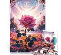 Aidez Le Cerveau à exercer des Jouets addictifs pour cultiver la Patience Rose Rose dans Un Paysage de rêve Puzzles de 1000 pièces pour Adolescents 26x38cm décoration Murale
