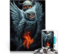 Aidez Le Cerveau à exercer des Jouets addictifs pour cultiver la Patience Un crâne menaçant Puzzles de 1000 pièces pour Adolescents 26x38cm Cadeau Amusant pour Les 14 Ans et Plus