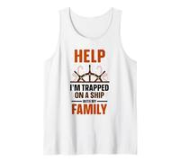 Aidez-Moi, Je suis coincé sur Un Bateau Lors d'une croisière en Famille Débardeur