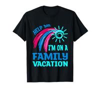 Aidez-Moi Je suis en Vacances en Famille drôle 2024 Sarcastique T-Shirt