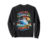 Aidez-Moi piégé sur Le Bateau avec ma Famille Vacances croisière Sweatshirt