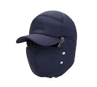 AIDIER Chapeaux de Trappeur d'hiver pour Hommes Chapeau Chaud avec Oreillette et Couverture Faciale Chapeaux de Bombardier en Fourrure Thermique Casquettes Ushanka pour La Chasse, Le Ski, Le Cyclisme