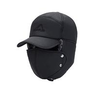 AIDIER Chapeaux de Trappeur d'hiver pour Hommes Chapeau Chaud avec Oreillette et Couverture Faciale Chapeaux de Bombardier en Fourrure Thermique Casquettes Ushanka pour La Chasse, Le Ski, Le Cyclisme