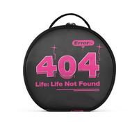 aidingzhi 404 Error Life Not Found Trousse de toilette verticale autoportante à fermeture éclair pour femme avec séparateurs réglables 27,9 cm