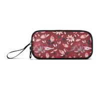 aidingzhi Armadillo Grande trousse à crayons en nylon rouge victorien indien grande capacité pour adolescentes papeterie pour lycée Preppy