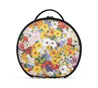 aidingzhi Beauty Spring Flowers Montana Bitterroot_76903_3 Trousse de maquillage verticale autoportante légère pour femme avec séparateurs réglables 27,9 cm