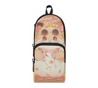 aidingzhi Believe in Yourself Trousse à crayons en nylon 3 compartiments pour fournitures scolaires Grande capacité pour fournitures scolaires