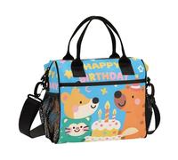 aidingzhi Boîte à déjeuner isotherme colorée pour anniversaire avec bandoulière pour fille et collège S