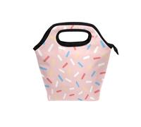 aidingzhi Boîte à déjeuner isotherme pour homme avec poignée incurvée - Petit sac isotherme réutilisable pour la plage, les voyages, la barbe à papa colorée