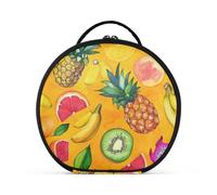 aidingzhi Coloré Summer Fruits Cosmétiques Sac à Cosmétique Vertical Autonome Élégant Sac à Main avec Séparateurs Réglables 27,9 cm