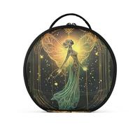 aidingzhi Fairy Tarot Trousse de toilette verticale sur pied avec séparateurs réglables 27,9 cm Noir/doré