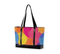 aidingzhi Handball Texture Colorful Waterproof Laptop Totes with Zipper Bag 14 inch for college with
