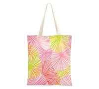 aidingzhi James Style Sac fourre-tout réutilisable en toile Motif tie-dye Rose Jaune 40,6 x 38,1 cm