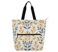 aidingzhi Joli sac fourre-tout pour enfants, garçons et filles, adultes, motif damassé, vintage, grand sac réutilisable pour bibliothèque, sac d'épicerie, pour l'école, le shopping, la plage