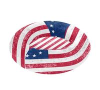 aidingzhi Lit apaisant pour chat de taille moyenne avec drapeau Betsy Ross de style vintage teinté thé Taille S