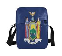 aidingzhi New York New Yorker NY Flag Sac à bandoulière pour homme Bleu Petit sac à main tendance Sangle réglable pour voyage école