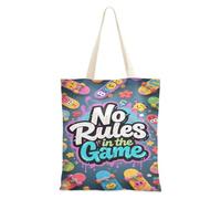 aidingzhi No Rules in The Game Wildstyle Graffti (2) Sac fourre-tout en toile grande capacité pour femme Épicerie et marché fermier 40,6 x 38,1 cm