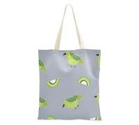 aidingzhi Oliver Jeffers Style Kiwi Jade Bird Sac fourre-tout réutilisable en toile pour femme pour la gym, le travail, le shopping, 40,6 x 38,1 cm, essentiel scolaire