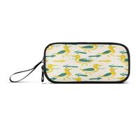 aidingzhi Oliver Jeffers Trousse à crayons en nylon haute capacité Motif flèche de canard Jaune émeraude