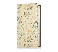aidingzhi Porte-cartes en cuir à fleurs pour carte d'immatriculation et d'assurance de voiture, compartiment à gants, organiseur pour cartes, permis de conduire documents essentiels