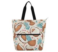 aidingzhi Sac fourre-tout à livres pour enfants, étudiants, adultes, motifs géométriques en noix de coco, imperméable et robuste, sac fourre-tout pour enseignant, sac de bibliothèque pour l'école et