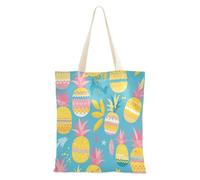 aidingzhi Sac fourre-tout d'été simple en toile avec poches pour le travail, les projets de bricolage, le shopping, 40,6 x 38,1 cm, essentiel pour l'école