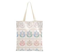 aidingzhi Sac fourre-tout en toile de grande capacité avec poches pour le travail, les projets de bricolage, le shopping, 40,6 x 38,1 cm, essentiel pour l'école